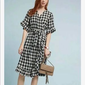 anthropologie isabella sinclair wrap dress size xs